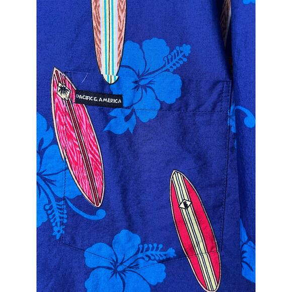 EXCELLENT HAWAII Woody Panel Wagon, Surf Boards Cotton Hawaiian Shirt Mens 3XL - Picture 6 of 8